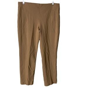 Chicos Ankle Pants Womens Size Small 8 Brown Stretch